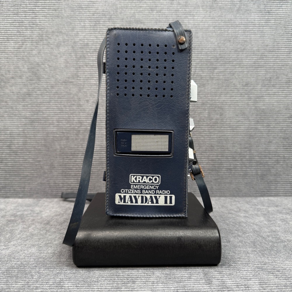 Kraco Mayday‎ II Emergency Citizens Band CB Radio Portable Handheld Blue Case